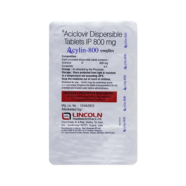 Acylin 800mg Tablet 10'S