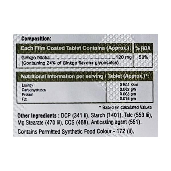 GINKGOMAX Tablet 10's - Global Surgicals