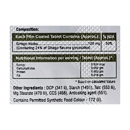 GINKGOMAX Tablet 10's - Global Surgicals