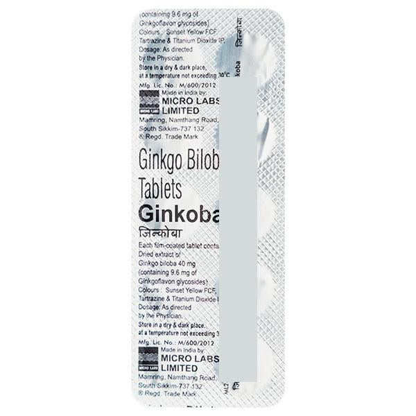 Ginkoba Tablet 10'S - Global Surgicals