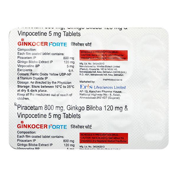 GINKOCER FORTE Tablet 10's - Global Surgicals
