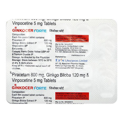 GINKOCER FORTE Tablet 10's - Global Surgicals