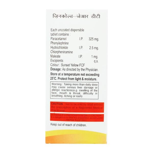 ZINCOLD JR DT Tablet 10's