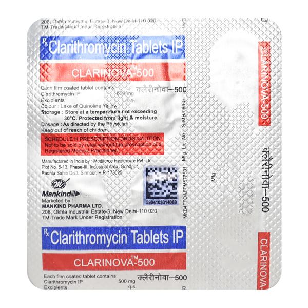 Clarinova 500mg Tablet 6'S