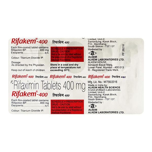Rifakem 400mg Tablet 10'S