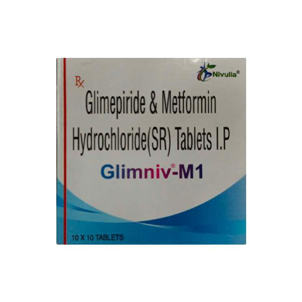 GLIMNIV M 1 Tablet 10s's - Global Surgicals