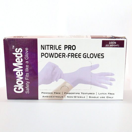 Glovemeds Examination Blue Nitrile Pro 6gms Gloves - Global Surgicals
