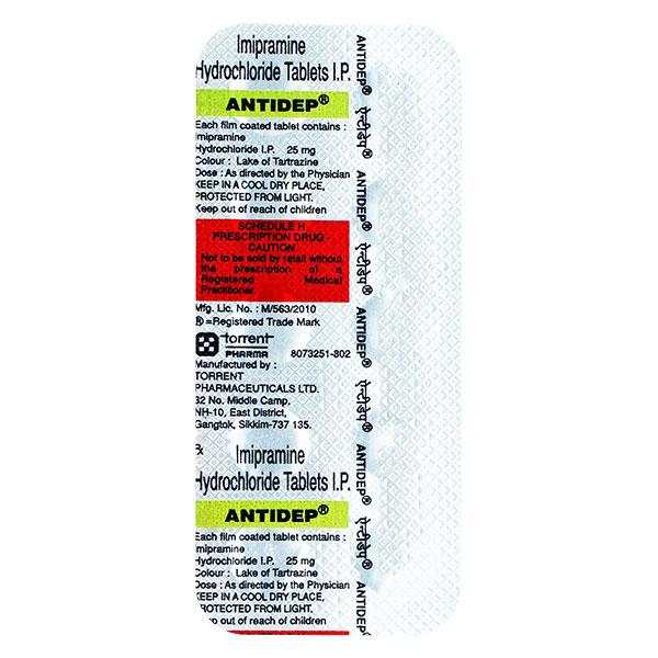 Antidep 25mg Tablet 10'S