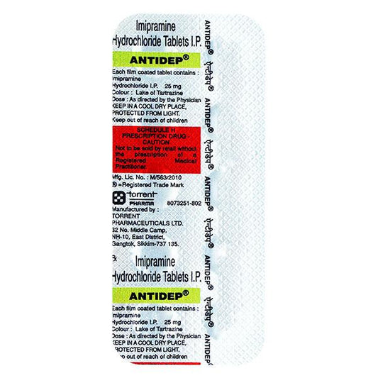 Antidep 25mg Tablet 10'S