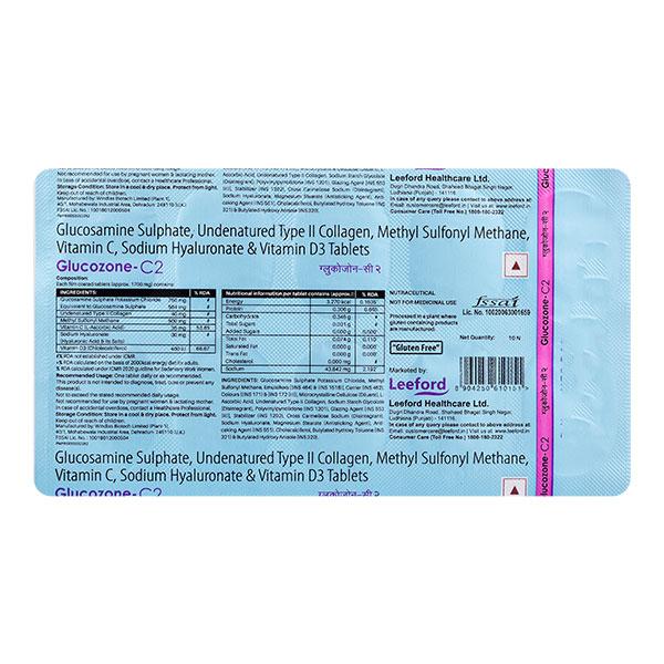 GLUCOZONE C2 Tablet 10's - Global Surgicals