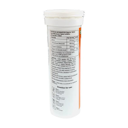 GLUTA BLAST ORANGE FLAVOUR Effervescent Tablet 10's - Global Surgicals