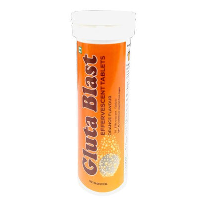 GLUTA BLAST ORANGE FLAVOUR Effervescent Tablet 10's - Global Surgicals