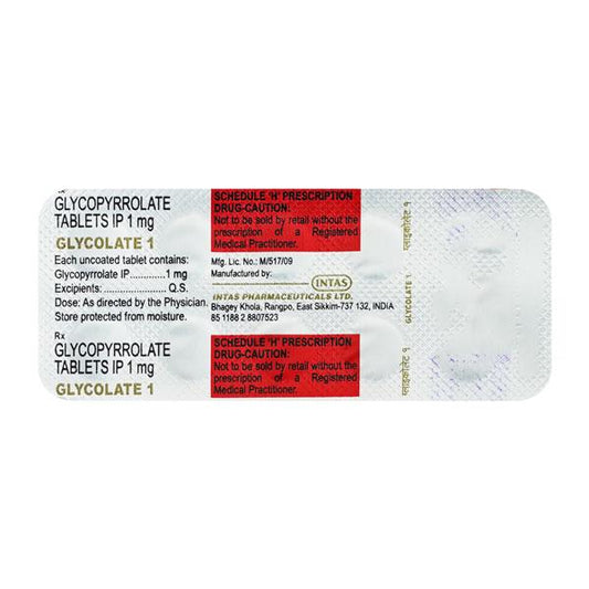 Glycolate 1mg Tablet 10'S - Global Surgicals