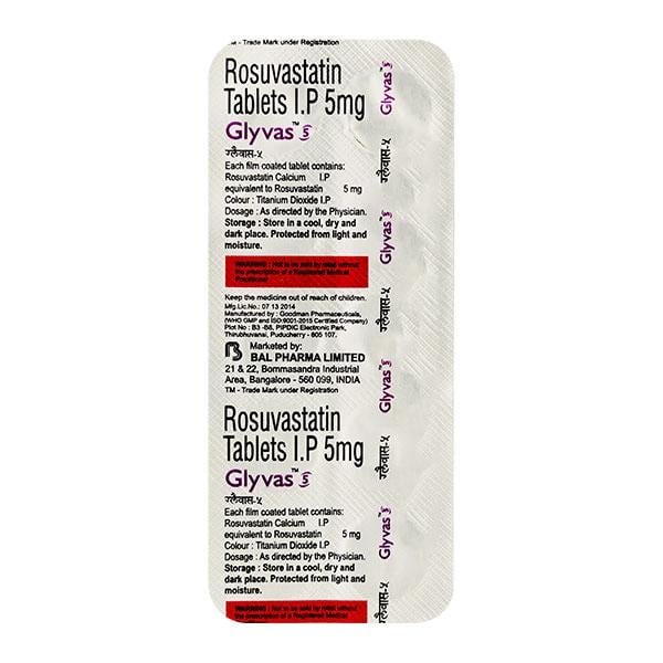 Glyvas 5mg Tablet 10'S - Global Surgicals