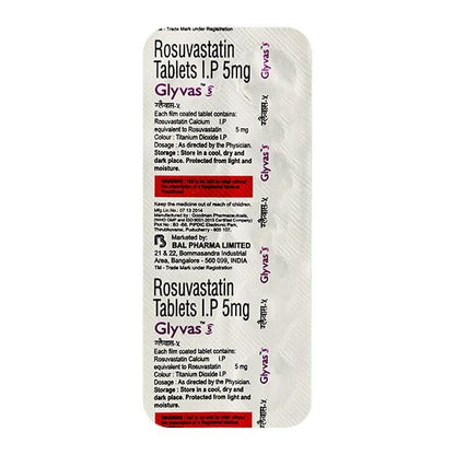 Glyvas 5mg Tablet 10'S - Global Surgicals