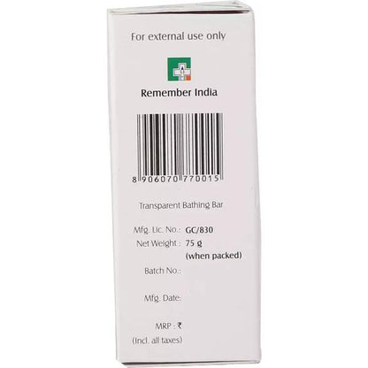 GLYVERA TRANSPARENT BAR 75gm - Global Surgicals