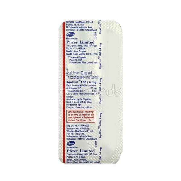 Equiflex 100/4mg Tablet 10'S