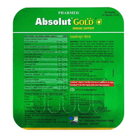 ABSOLUT GOLD Capsule 10's