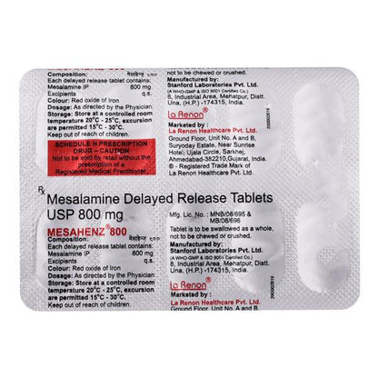 Mesahenz 800mg Tablet 10'S