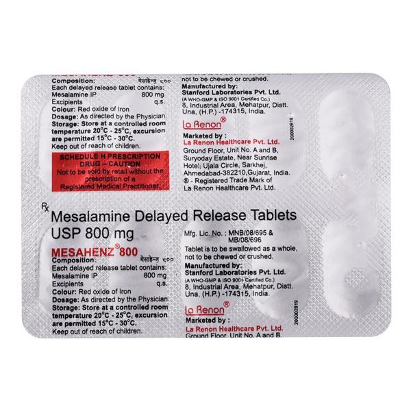 Mesahenz 800mg Tablet 10'S