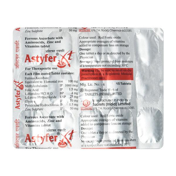 ASTYFER XT Tablet 15's