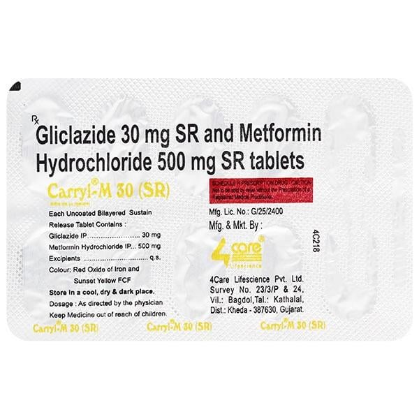 CARRYL M SR 30mg Tablet 10's