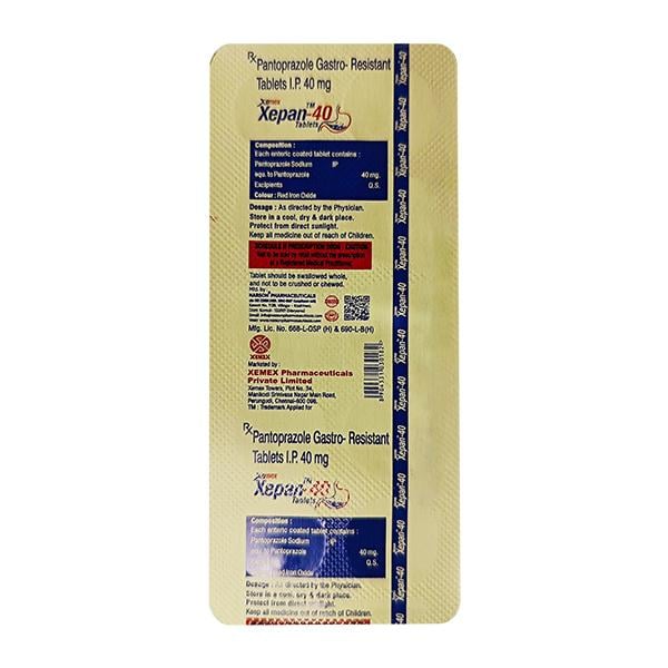 XEPAN 40 Tablet 10's
