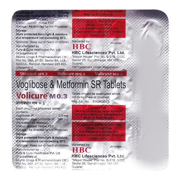 VOLICURE M 0.3 Tablet 15's