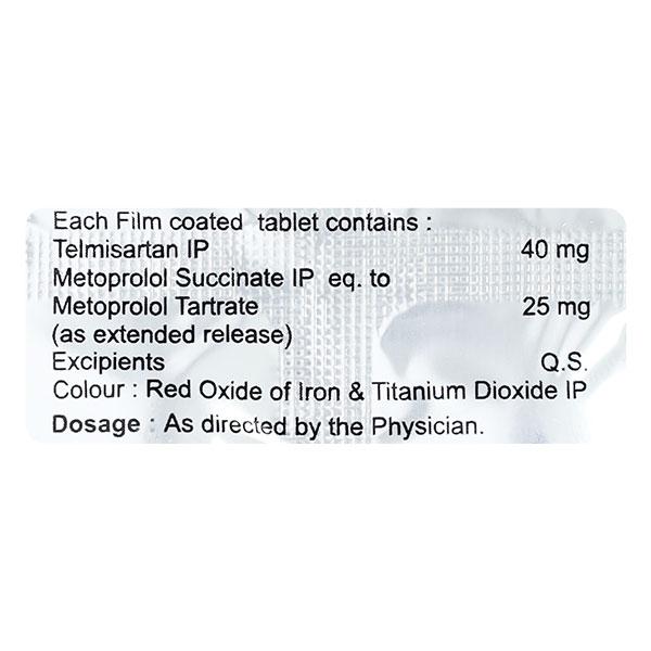 TELSART M 25 Tablet 10's