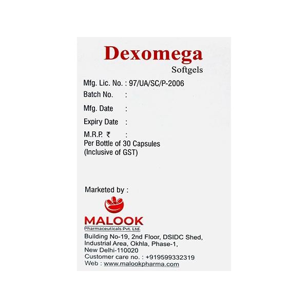 DEXOMEGA Softgel 30's