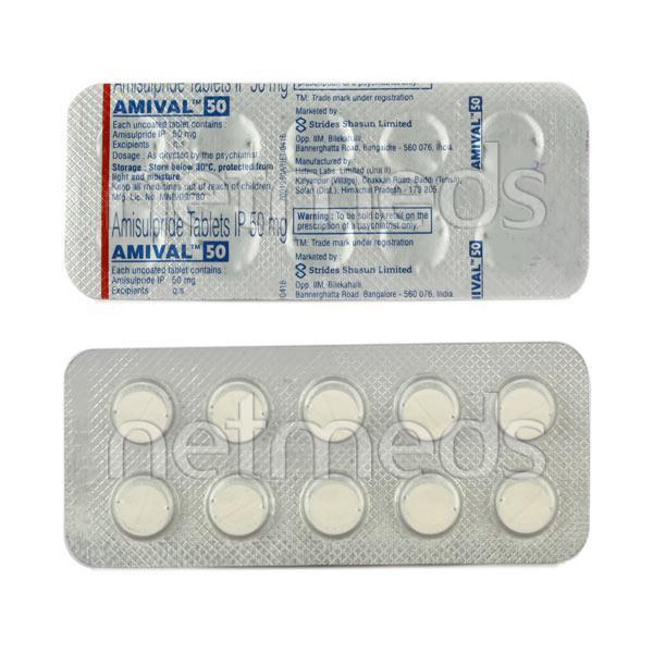 Amival 50mg Tablet 10'S