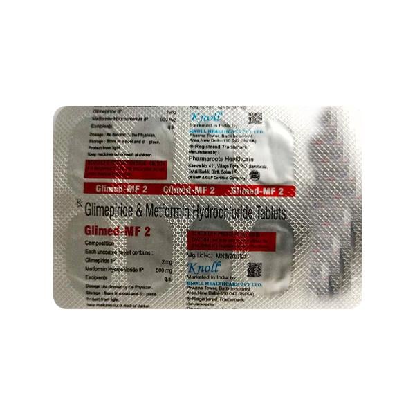 GLIMED MF 2mg Tablet 10's