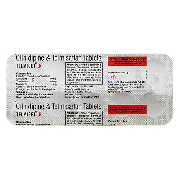 TELMIGET LN Tablet 10's