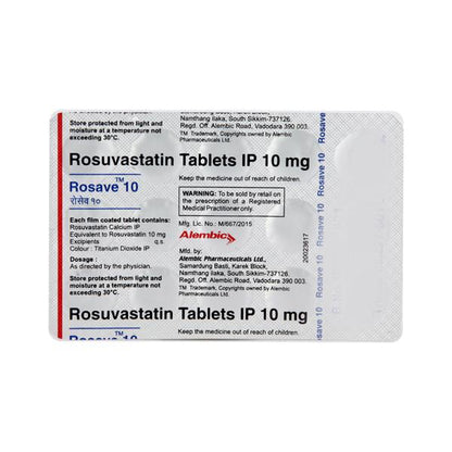 Rosave 10mg Tablet 15'S