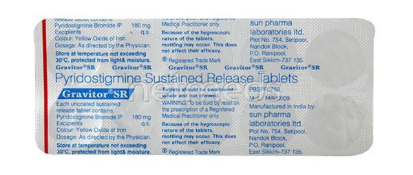 Gravitor SR Tablet 10'S - Global Surgicals