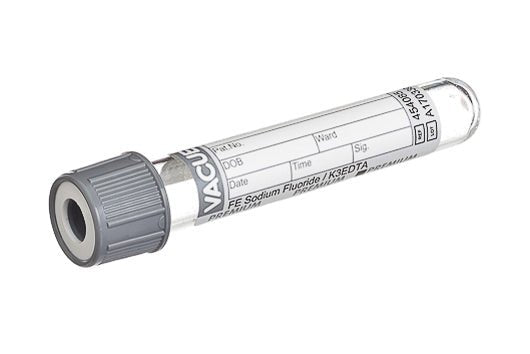 Greiner Vacuette Glucose Fluoride/K3EDTA 2ml Grey Cap - Global Surgicals