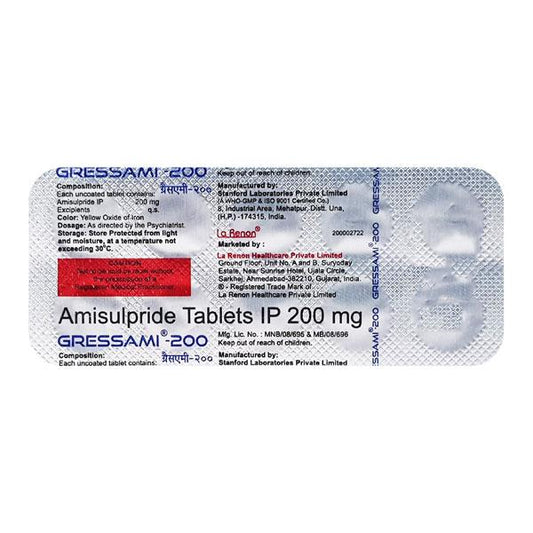 Gressami 200mg Tablet 10'S - Global Surgicals