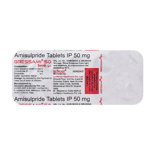 Gressami 50mg Tablet 10'S - Global Surgicals