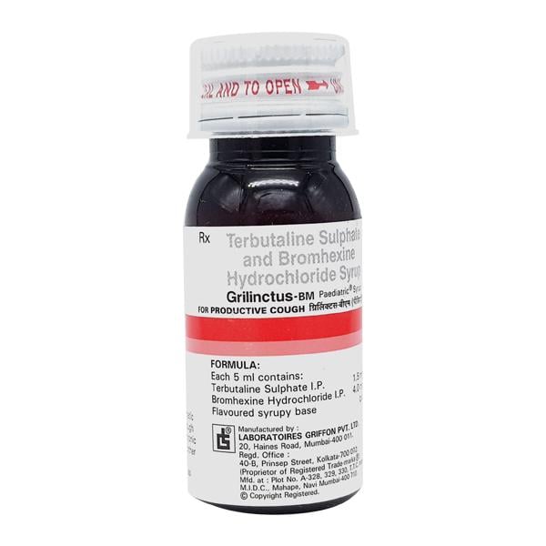 Grilinctus BM Paediatric Syrup 30ml - Global Surgicals