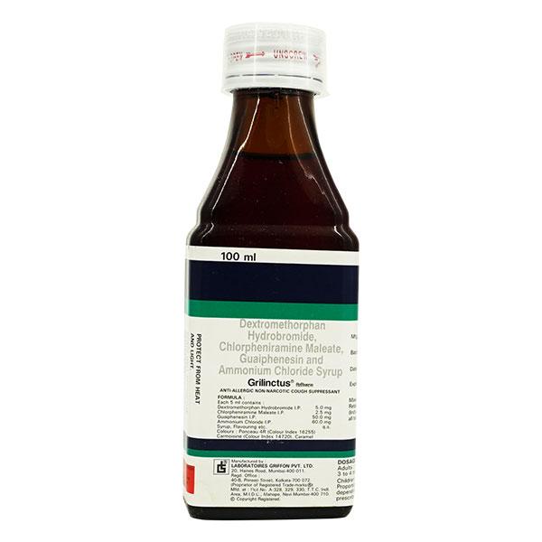 GRILINCTUS Syrup 100ml - Global Surgicals