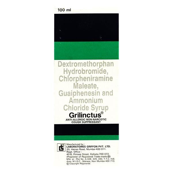 GRILINCTUS Syrup 100ml - Global Surgicals