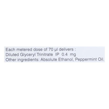 GTN 0.4mg Spray 200Md - Global Surgicals