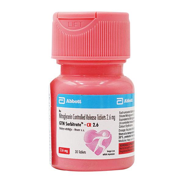 GTN Sorbitrate CR 2.6mg Tablet 30'S - Global Surgicals