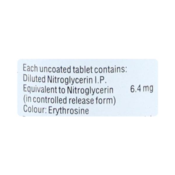 GTN Sorbitrate CR 6.4mg Tablet 30'S - Global Surgicals