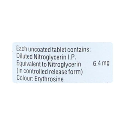 GTN Sorbitrate CR 6.4mg Tablet 30'S - Global Surgicals