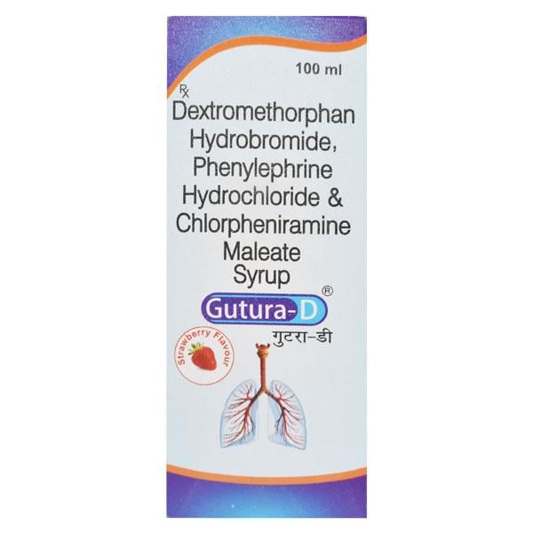 GUTURA D Strawberry Flavour Syrup 100ml - Global Surgicals