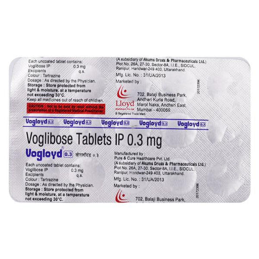 VOGLOYD 0.3 Tablet 15's