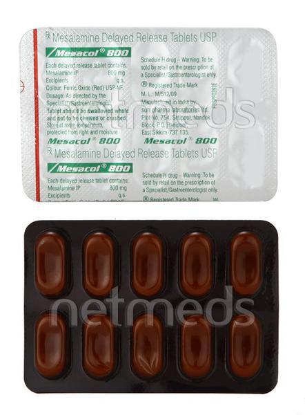 Mesacol 800mg Tablet 10'S