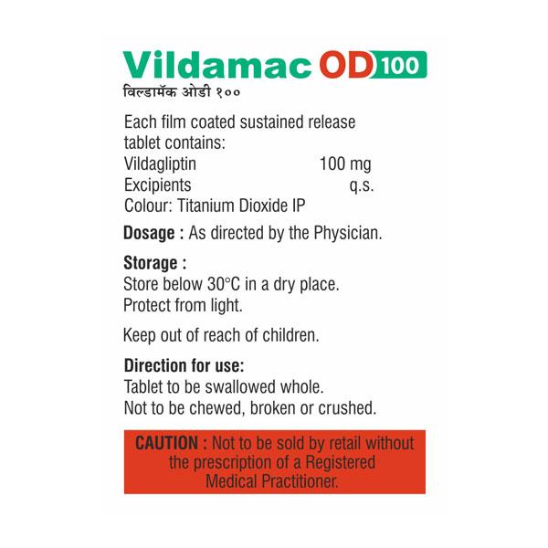 VILDAMAC OD 100 Tablet 15's