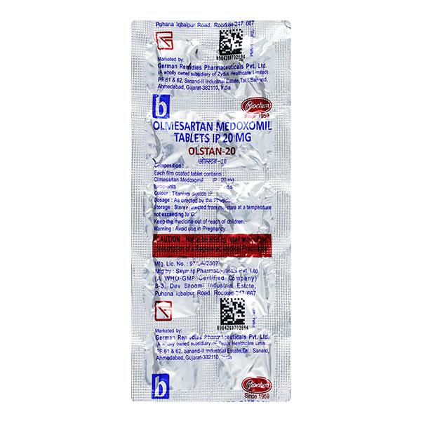 Olstan 20mg Tablet 10'S